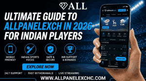 Illustration showing Allpanelexch platform features, account access, and user experience guide for 2026.