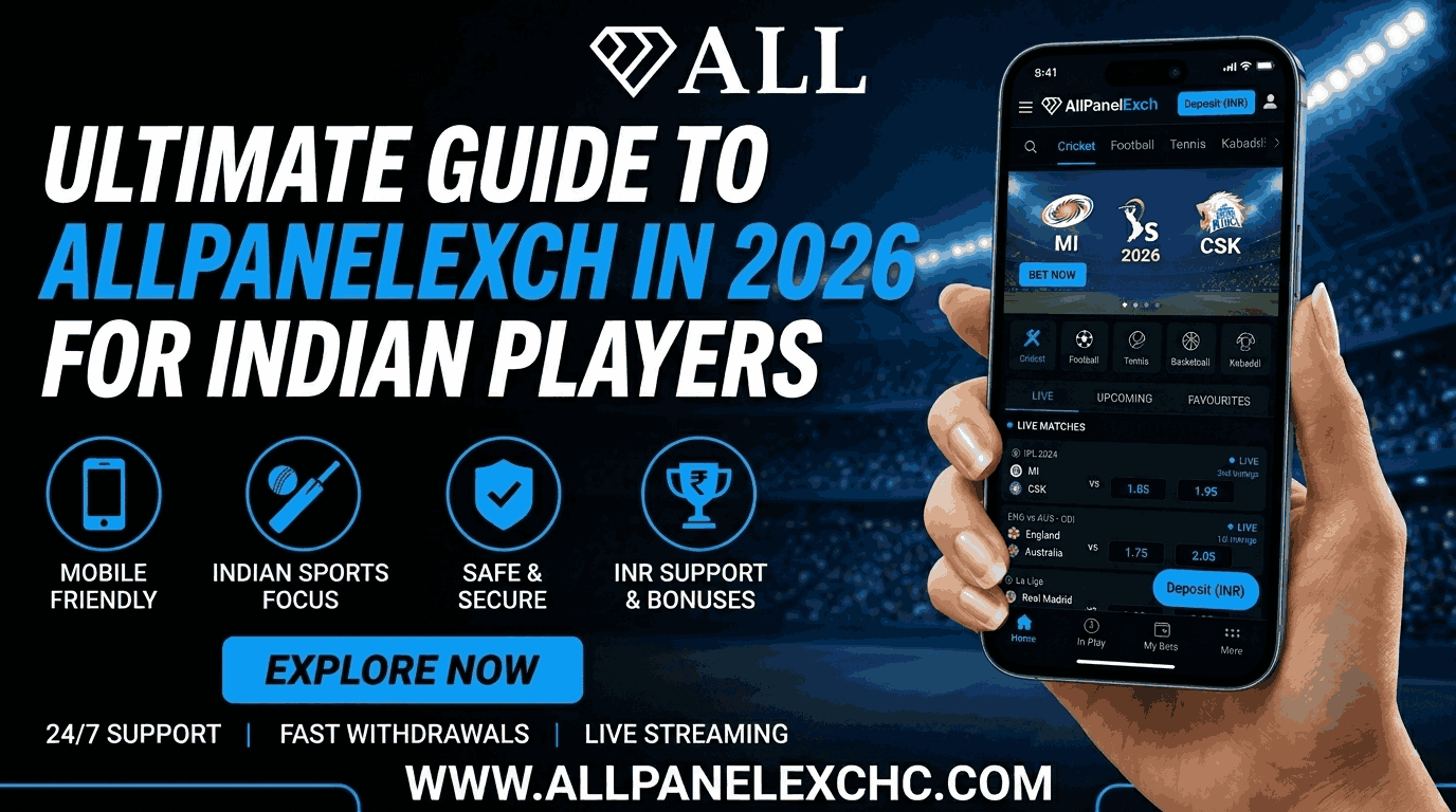 Illustration showing Allpanelexch platform features, account access, and user experience guide for 2026.