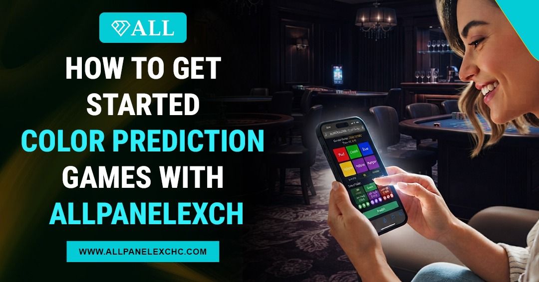 Beginner exploring color prediction games on Allpanelexch using a smartphone with a colorful game interface and easy-to-follow gameplay elements.