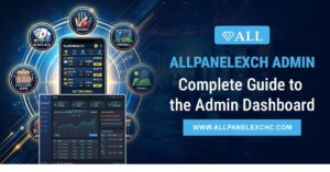 AllPanelExch admin dashboard showing user management, betting control, and real-time data monitoring system interface overview