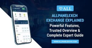 AllPanelExch Exchange dashboard showing platform overview, secure account access, gaming categories, powerful features, and beginner-friendly navigation.