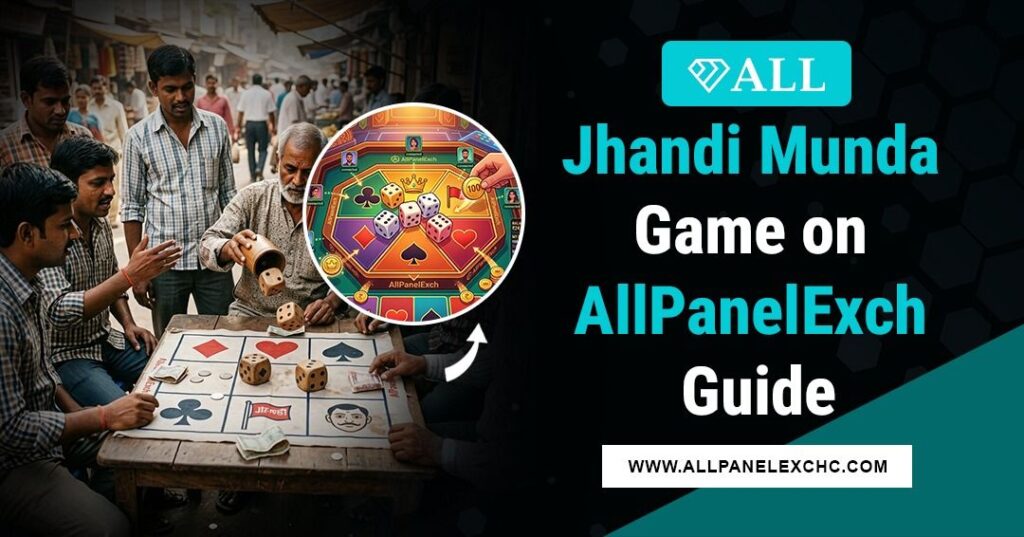 Jhandi Munda Game on AllPanelExch guide showing game rules, gameplay process, dice symbols, and beginner-friendly tips for easy understanding.
