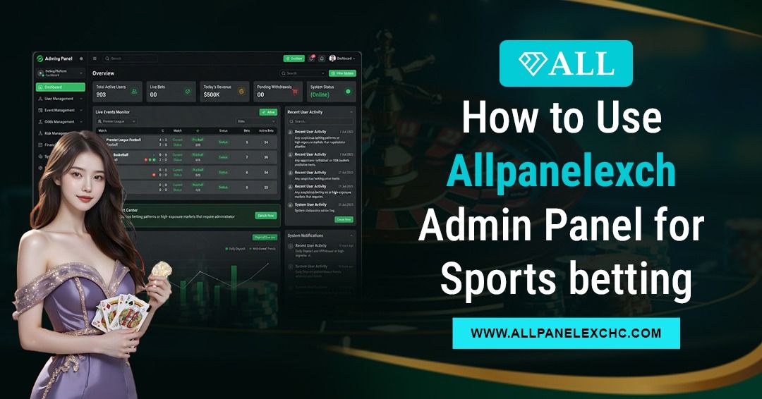 Allpanelexch Admin Panel guide showing sports betting dashboard features, user management tools, and platform overview for beginners