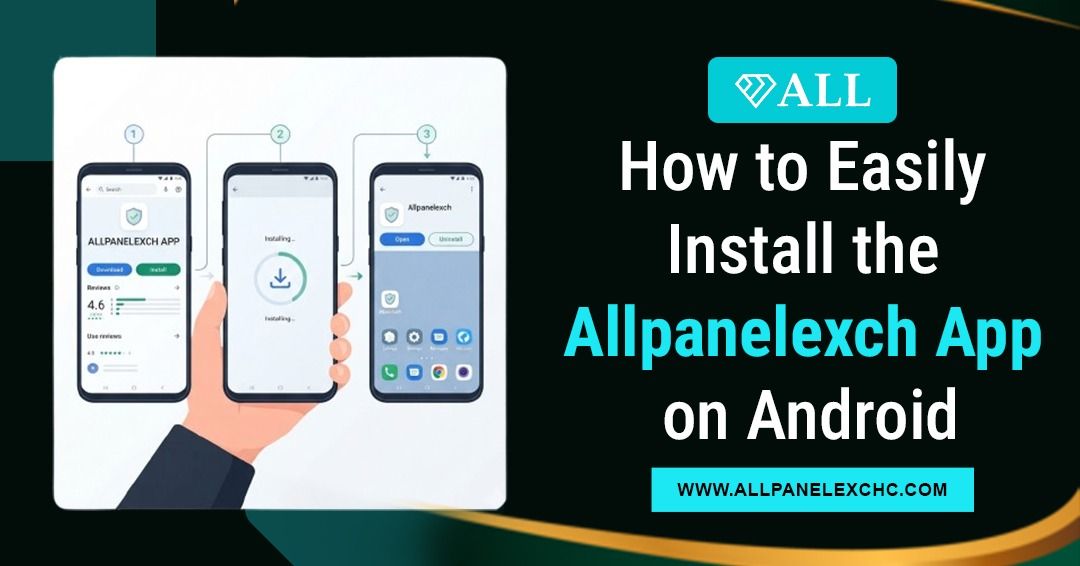 User installing the Allpanelexch App on an Android smartphone using a simple step-by-step guide with a secure installation process.